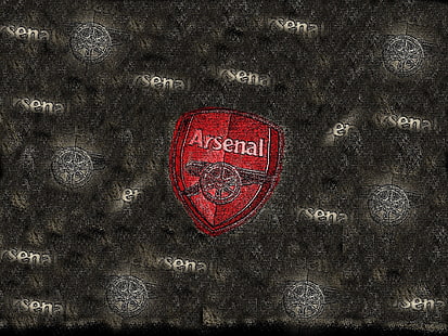 Арсенал логотип, Арсенал ФК, Арсенал, Арсенал Лондон, Лондон, артиллеристы, Рустик, простой, футбол, HD обои HD wallpaper