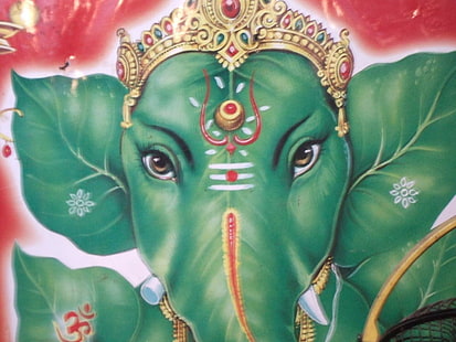 Религиозная, Индуизм, Слон, Индуист, HD обои HD wallpaper