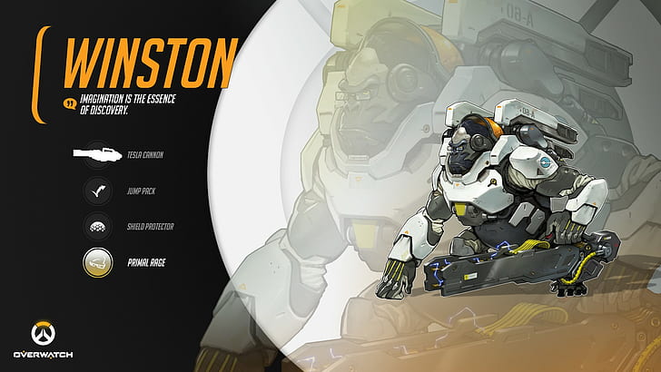 Winston, Blizzard Entertainment, Overwatch, Gry wideo, winston, Blizzard Entertainment, Overwatch, gry wideo, Tapety HD