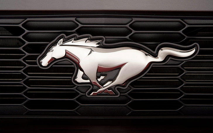 Ford Mustang Logo Emblem Macro Horse Mustang Emblem Ford Chrome Grille Hd Wallpaper Wallpaperbetter