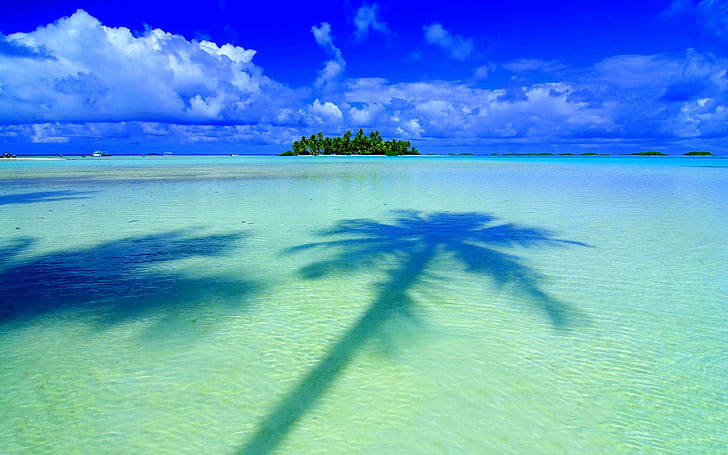 Île tropicale panorama, île, nature, tropical, panorama, Fond d'écran HD