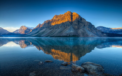 Bow Lake ในฤดูร้อนวอลล์เปเปอร์ 2560 × 1600, วอลล์เปเปอร์ HD HD wallpaper