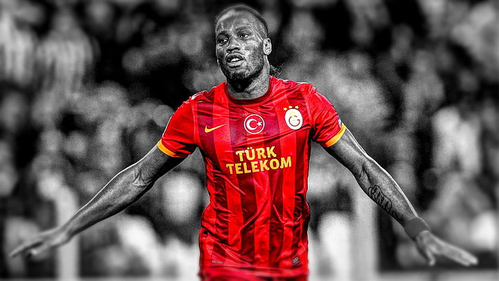 Didier Drogba, Galatasaray S.K., soccer, HD wallpaper