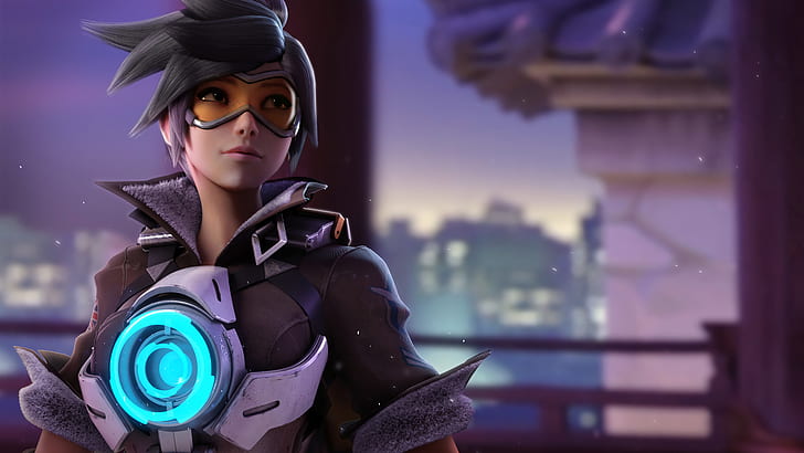 Overwatch Tracer цифровые обои, Overwatch, Трейсер (Overwatch), HD обои