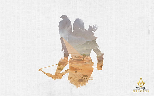 Assassin's Creed, Assassin's Creed: Origins, Ubisoft, videospel, nörd, HD tapet HD wallpaper