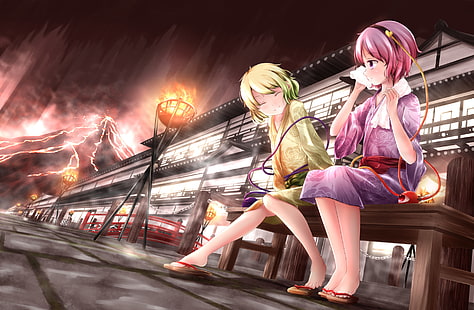 Anime, Touhou, Koishi Komeiji, Satori Komeiji, HD-Hintergrundbild HD wallpaper