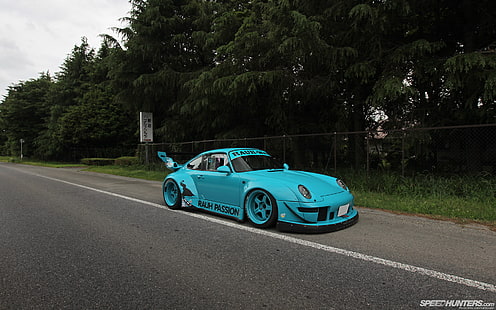 Porsche Rauh-Welt HD, coupé azul, automóviles, porsche, welt, rauh, Fondo de pantalla HD HD wallpaper