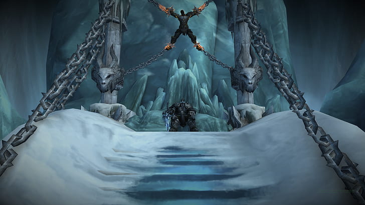 World of Warcraft: Wrath of the Lich King, Arthas Menethil, Arthas, Bolvar Fordragon, Icecrown Citadel, The Frozen Throne, PC gaming, In-Game Photography, screen shot, The Lich King, Raid, HD wallpaper