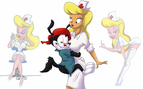 Animaniacs Wakko Hello Nurse HD, мультфильм / комикс, привет, медсестра, animaniacs, Wakko, HD обои HD wallpaper