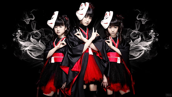 Babymetal, группа японских девушек 04, Babymetal, группа японских девушек, группа, HD обои HD wallpaper