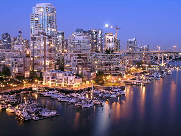 aerial photography of port during nighttime, downtown vancouver, downtown vancouver, Downtown Vancouver, aerial photography, port, nighttime, LowLight, night, cityscape, urban Skyline, architecture, urban Scene, harbor, illuminated, city, river, dusk, famous Place, reflection, downtown District, skyscraper, HD wallpaper