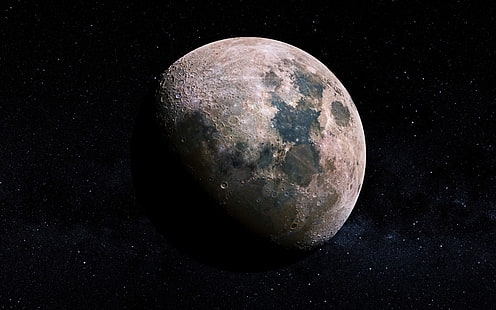 Crateri lunari, Luna, 4K, Sfondo HD HD wallpaper