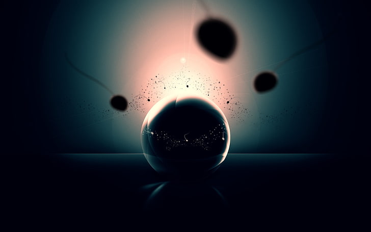 abstract, sphere, HD wallpaper