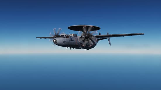 Digital Combat Simulator, DCS World, Flugzeug, Flugzeug, E-2C Hawkeye, Videospiele, HD-Hintergrundbild HD wallpaper