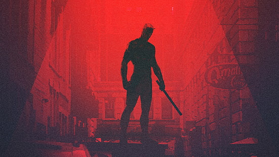 Daredevil Minimalism Obra, Fondo de pantalla HD HD wallpaper
