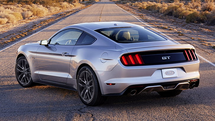 Ford, Ford Mustang GT, Auto, Coupé, Muscle Car, Silber Auto, HD-Hintergrundbild
