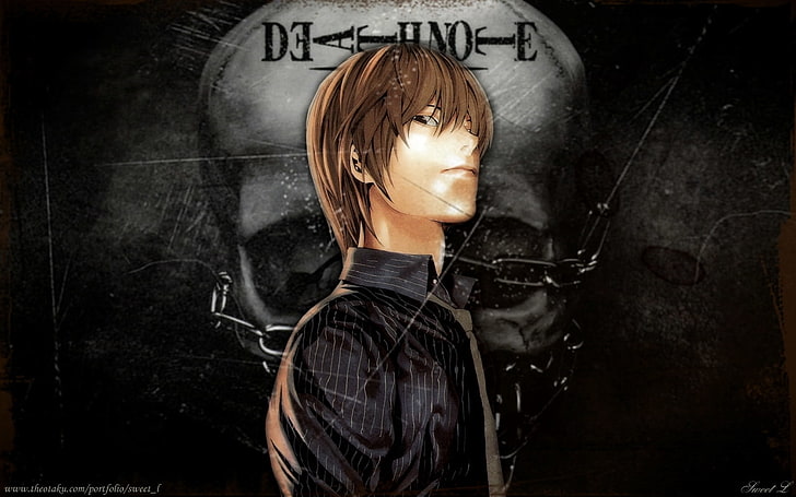 death note yagami light 1280x800 Anime Death Note HD Art, Death Note, Yagami Light, Tapety HD