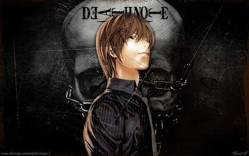 death note yagami light 1280x800 Anime Death Note HD Art, Death Note, Yagami Light, Tapety HD HD wallpaper