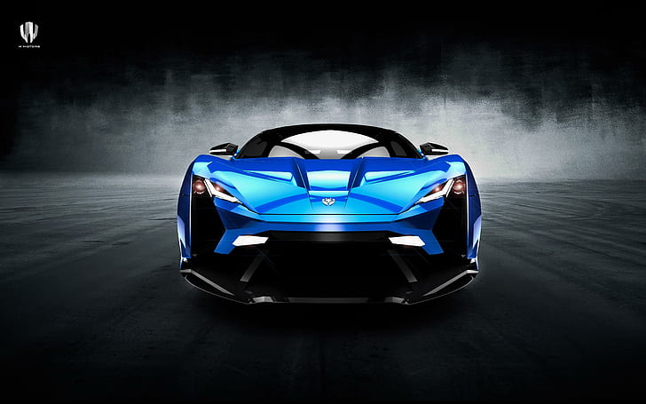 2015 W Motors Lykan SuperSport, концепция за синя спортна кола, 2015, суперспорт, мотори, lykan, автомобили, други автомобили, HD тапет