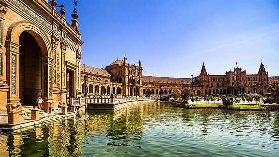 seville, madrid, spain, europe, andalusia, HD wallpaper HD wallpaper