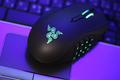 czarna przewodowa mysz komputerowa Razer, mysz, klawiatura, laptop, Tapety HD HD wallpaper