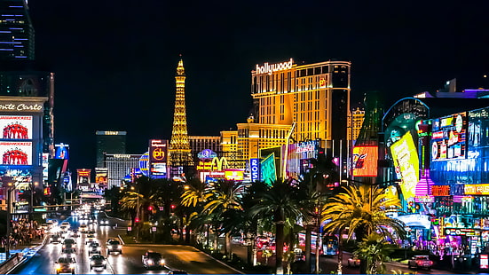Las Vegas Hotel, Hollywood Resort & Casino, Nevada, Amerika Utara, Wallpaper Hd Untuk Pc, Tablet, dan Ponsel 3840 × 2160, Wallpaper HD HD wallpaper