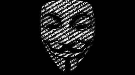 hakerzy, czarni, anonimowi, Tapety HD HD wallpaper