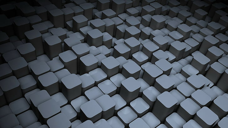 Abstract, Cubic, 3D, abstract, cubic, 3d, HD wallpaper