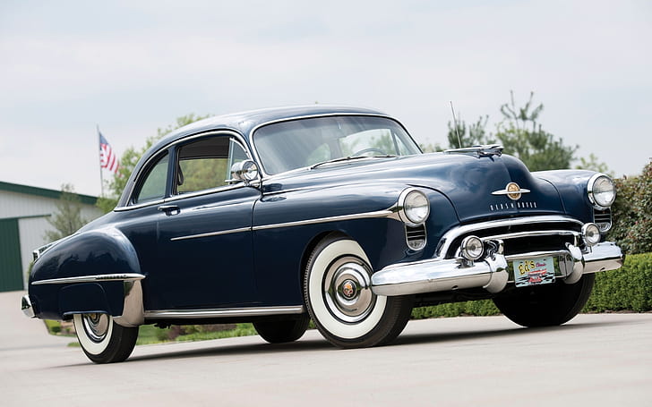 Coupe, a frente, 1950, Oldsmobile, The Oldsmobile, Futuramic, 88 Club, HD papel de parede