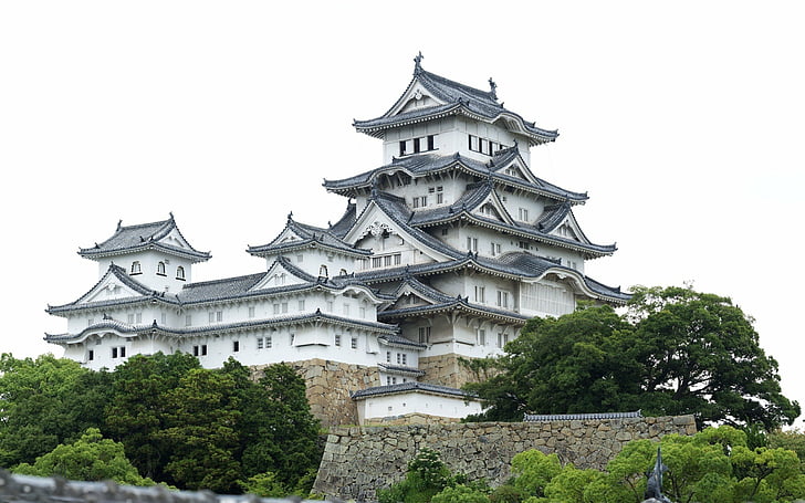arquitetura, castelo, castelos, casa, japão, osaka, HD papel de parede