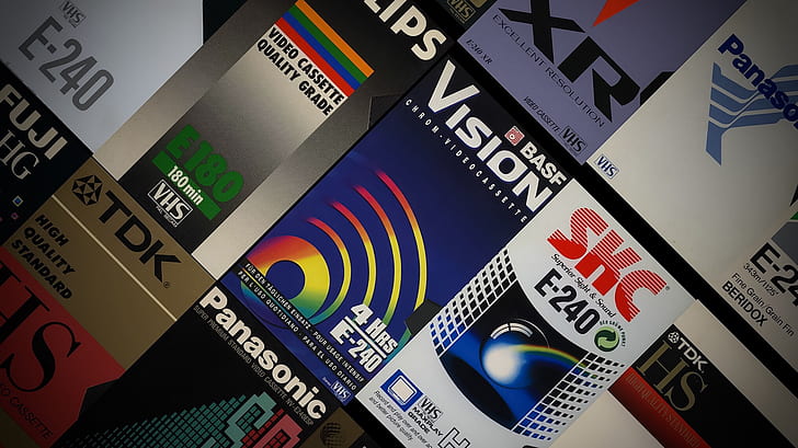 VHS, видеокассета, ностальгия, HD обои