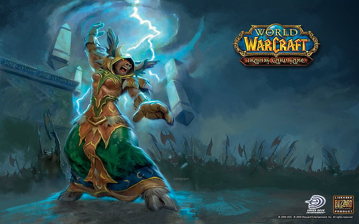 Warcraft、World of Warcraft、Druid、Lightning、Shaman、Tauren（World Of Warcraft）、 HDデスクトップの壁紙