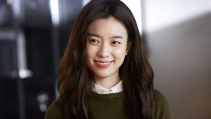 Han HyoJoo, Южная Корея, Азия, актриса, вид спереди, смотрит в сторону, HD обои