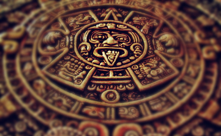 Mayan Clock, Mayan calendar, Vintage, Symbols, Calendar, ancient, Clock, Maya, mayan calendar, HD wallpaper