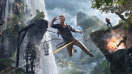 Naughty Dog, PlayStation 4, Sony, Uncharted 4: A Thiefs End, videogames, HD papel de parede HD wallpaper