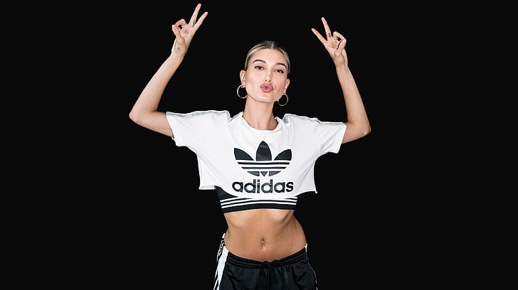 Kampanye Hailey Baldwin Adidas 2018, Wallpaper HD