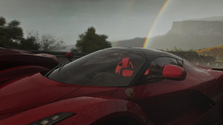 schwarzes und rotes Autolenkrad, Videospiele, Driveclub, Ferrari LaFerrari, Ferrari, HD-Hintergrundbild