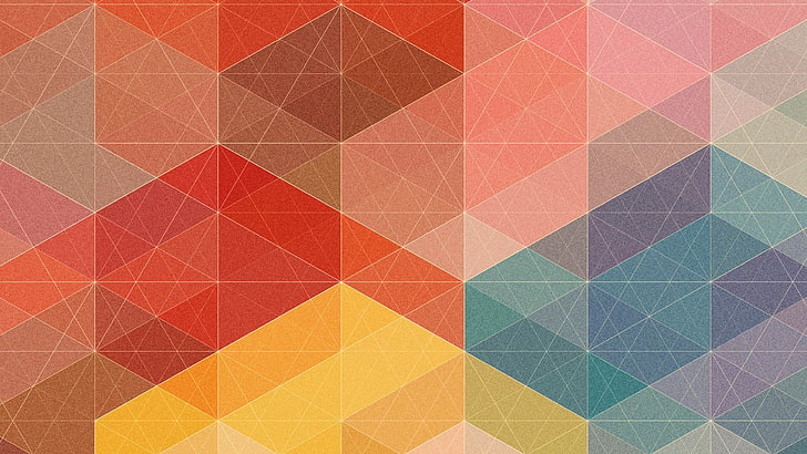 multicolored pattern wallpaper, abstract, lights, colorful, geometry, digital art, artwork, Simon C. Page, HD wallpaper