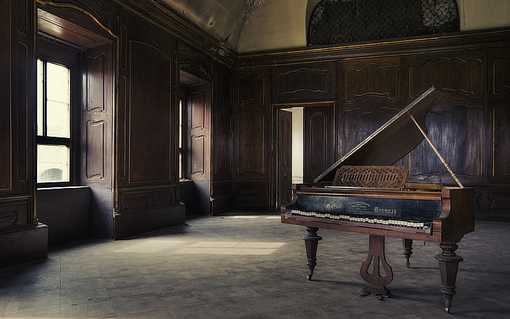 الموسيقى ، الغرفة ، البيانو، خلفية HD
