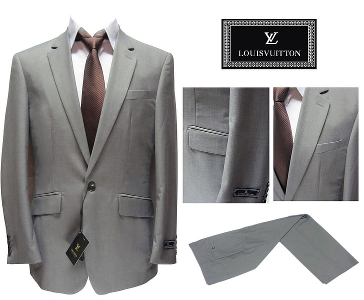 Louis vuitton, męski garnitur, płaszcz, krawat, koszula, Tapety HD