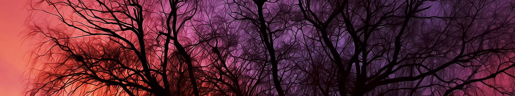arbres رصد متعددة شاشة متعددة الأشجار ثلاثية، خلفية HD HD wallpaper