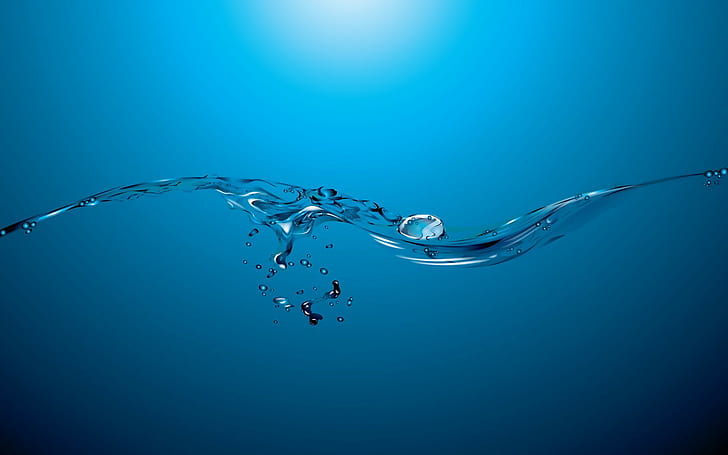 تحت الماء ، أزرق ، ماء ، تحت الماء ، أزرق ، ماء، خلفية HD