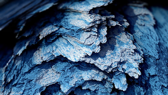 Minerales procesales, minerales, azules, abstractos, obras de arte, CGI, arte digital, Fondo de pantalla HD HD wallpaper