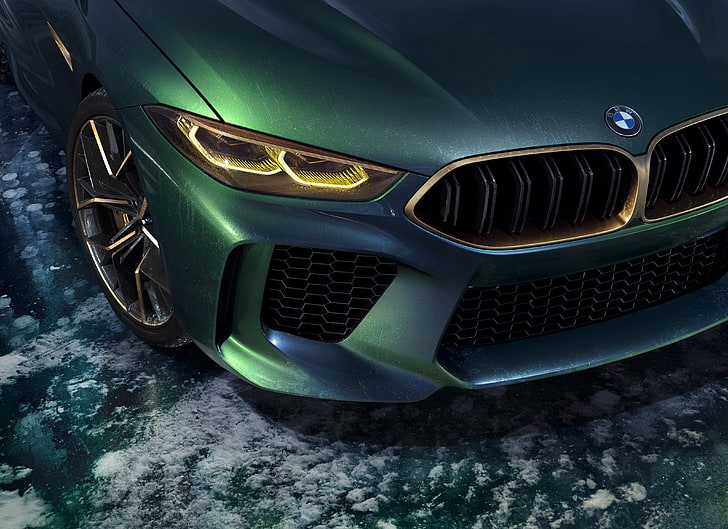 Geneva Motor Show, 4K, 2018, BMW Concept M8 Gran Coupe, HD tapet