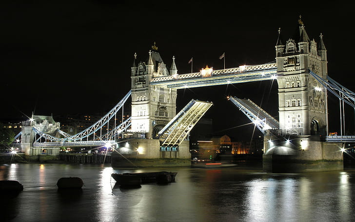 London Bridge Night HD, jembatan menara, malam, jembatan, dunia, perjalanan, perjalanan dan dunia, london, Wallpaper HD