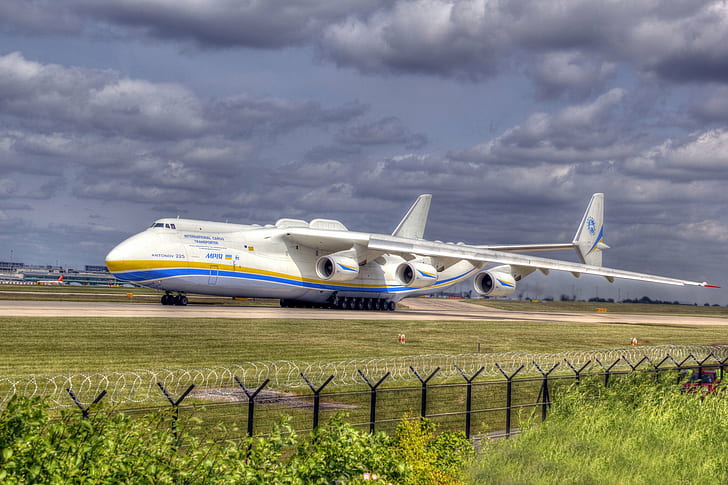 225, aircrafts, airplane, antonov, cargo, transport, ukraine, HD wallpaper