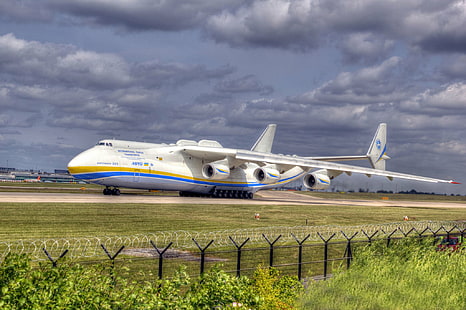 225, aircrafts, airplane, antonov, cargo, transport, ukraine, HD wallpaper HD wallpaper