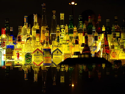 bar, liquor, HD wallpaper HD wallpaper