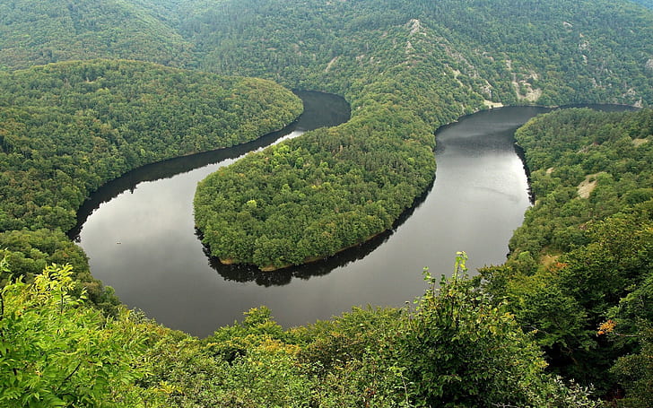 Река Сиуль во Франции 167 км Лонг Лев Приток реки Алье возвышается возле деревни Орцива к северу от Мон-Доре Hd Обои 3840 2400, HD обои