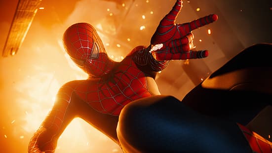 Spider-Man 2, Spider-Man, Tobey Maguire, Spider-Man 3, Spider-Man 3 (เกม), Spider-Man Far From Home, วอลล์เปเปอร์ HD HD wallpaper